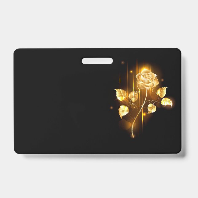 Badge Rose d'or ( rose en or ) (Avant)