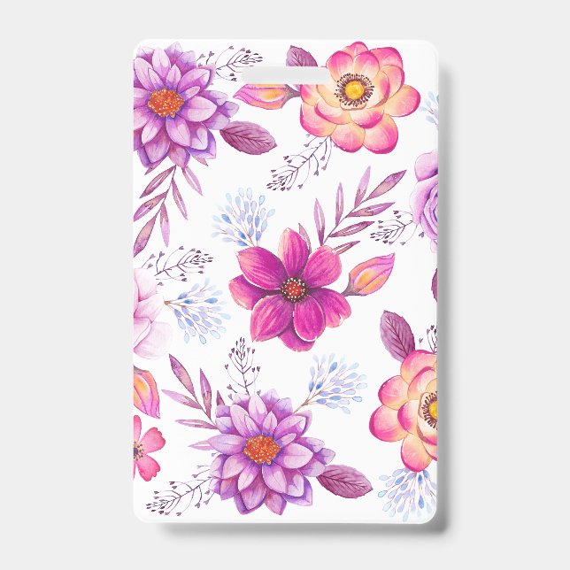 Badge Rose violette (Avant)
