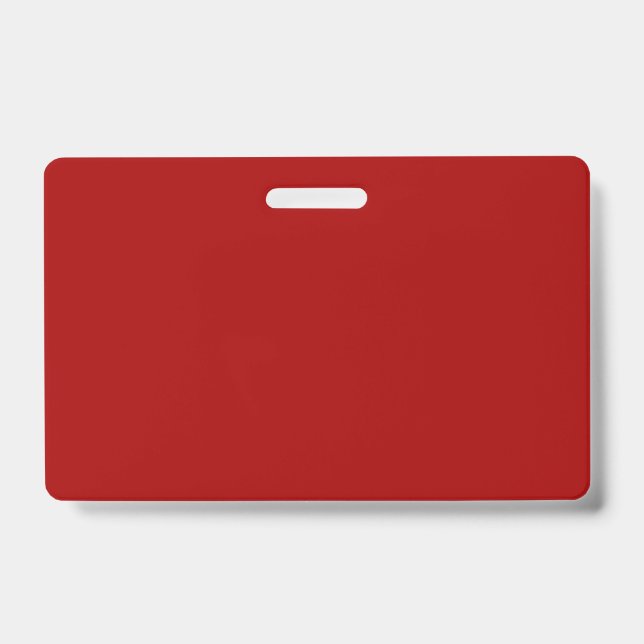 Badge Rouge Foncé Bonbon Pomme Uni (Avant)