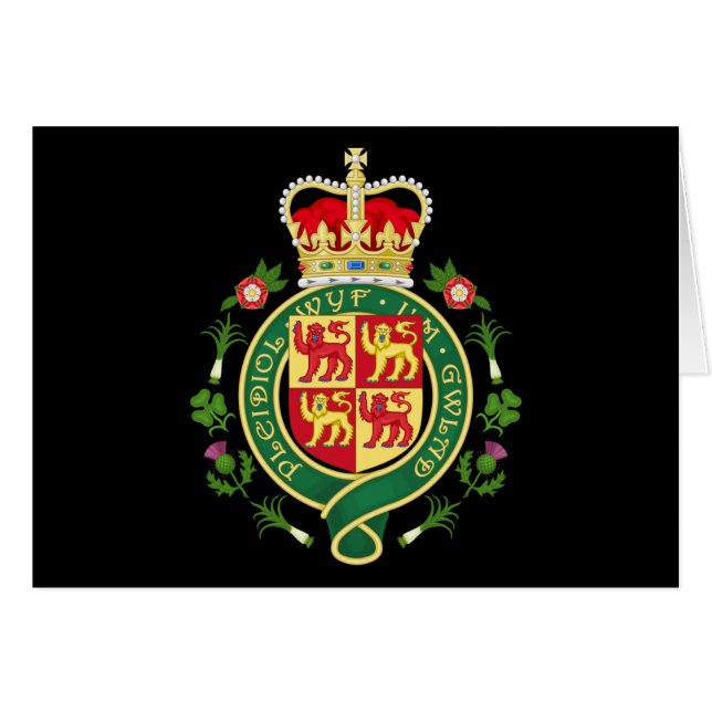 Badge royal du Pays de Galles (Devant horizontal)