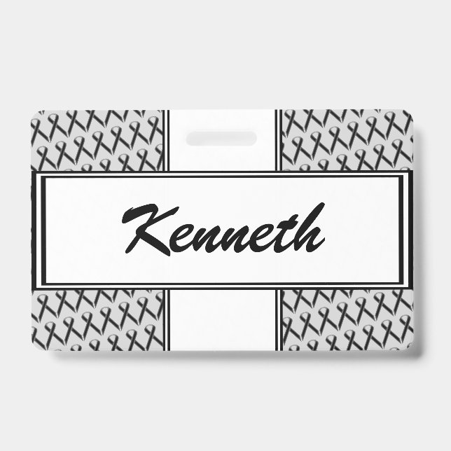 Badge Ruban de la Black Standard par Kenneth Yoncich (Avant)