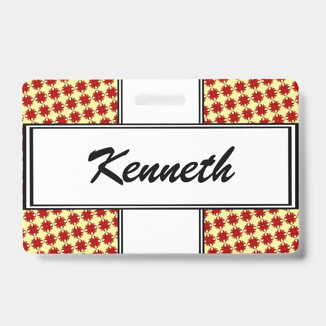 Badge Ruban de trèfle de Bourgogne par Kenneth Yoncich (Avant)