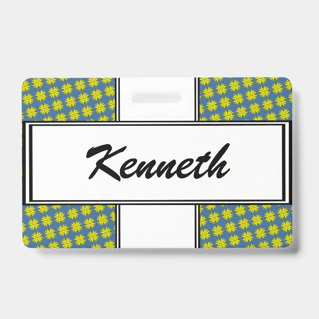 Badge Ruban Trèfle Jaune par Kenneth Yoncich (Avant)