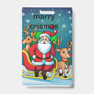 Badge sac de Noël
