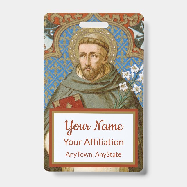 Badge Saint Dominique de Guzman (BK 011) (Avant)