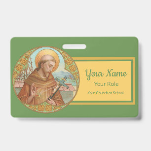 Badge Saint François d'Assise (BK 002)