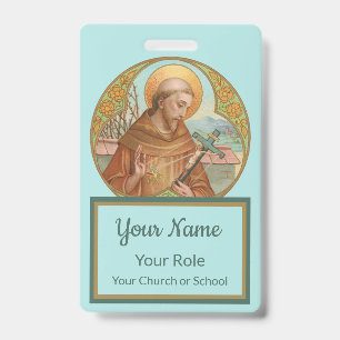 Badge Saint François d'Assise (BK 002)