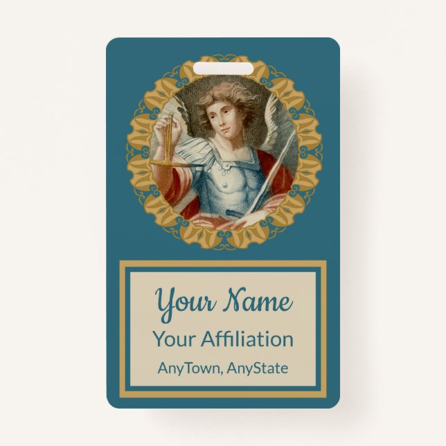 Badge Saint Michel l'Archange (M 010) (Devant)