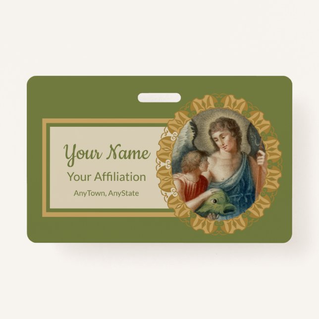 Badge Saint Raphaël l'Archange (M 012) (Devant)