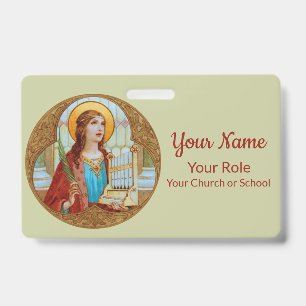 Badge Sainte Cécile de Rome (BK 003)