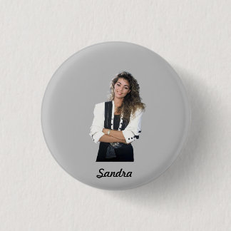 Badge Sandra rond 2,50 cm