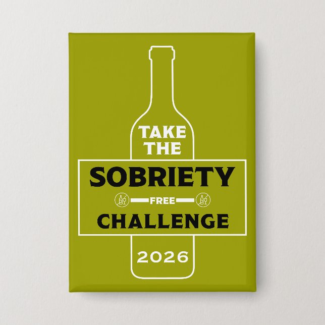 Badge Sans Alcool Et Sobre (Recto)