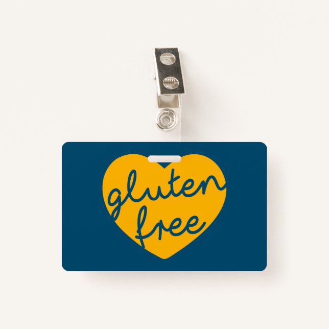 Badge Sans gluten (Devant avec clip)