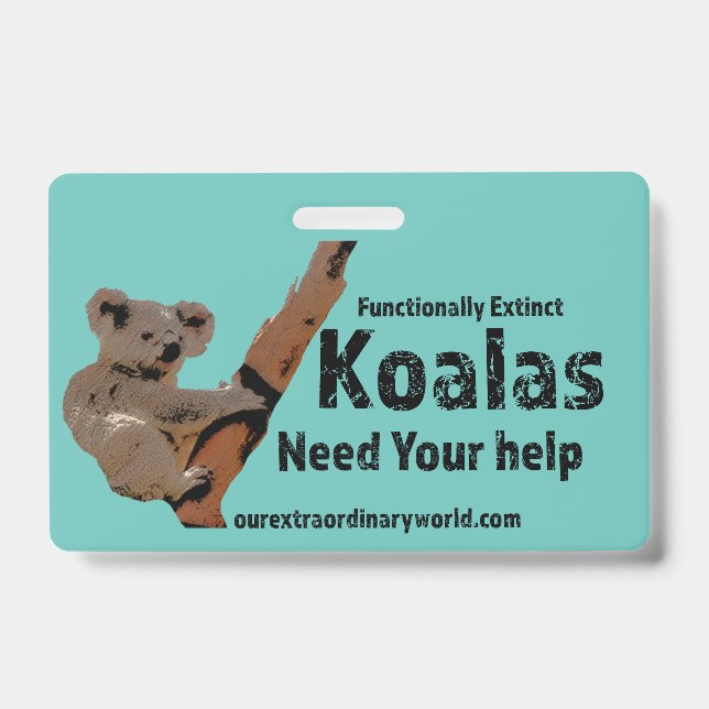 Badge Sauver les Koalas (Avant)