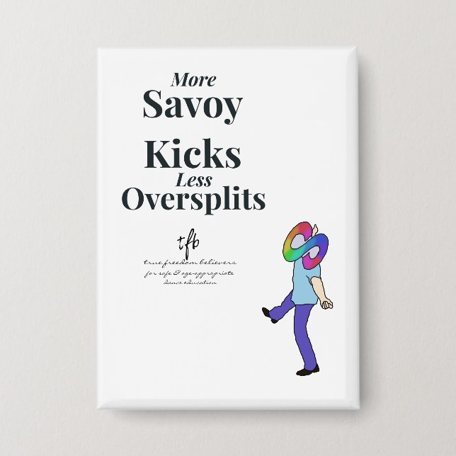Badge Savoy Kicks contre les sur-écartements (Recto)