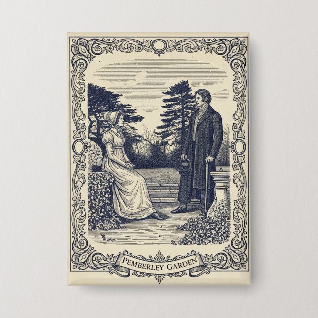 Badge Scène de Darcy & Elizabeth (Recto)