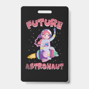Badge Science spatiale Cosmonaute Enfants Cadeau Ast