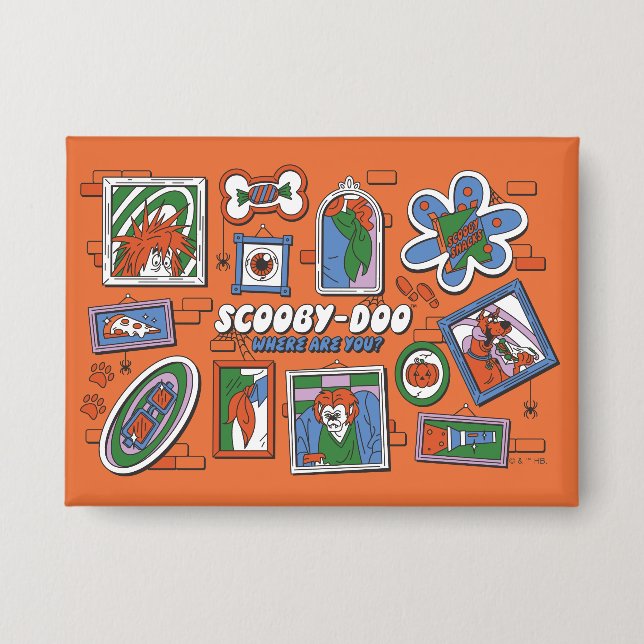 Badge Scooby-Doo Wall of Halloween Picture Frames (Recto)