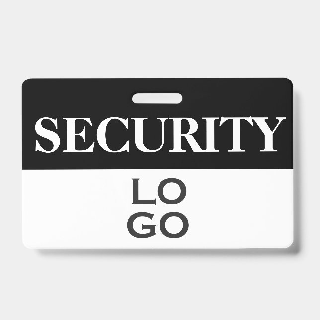 Badge Sécurité avec ID de logo personnalisé (Avant)