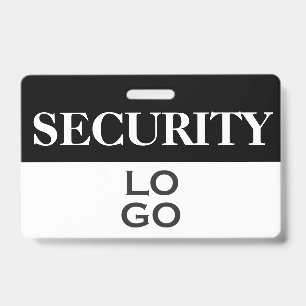 Badge Sécurité avec logo personnalisé ID