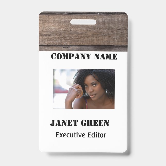 Badge Sécurité de l'entreprise de carte d'identité de l' (Avant)