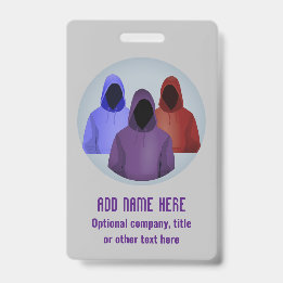 Badge Sécurité de l'Info - Sweat à capuche coloré des pi