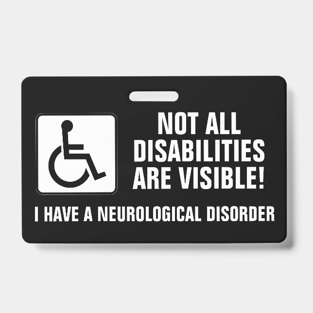 Badge Sensibilisation aux TROUBLES NEUROLOGIQUES (Avant)