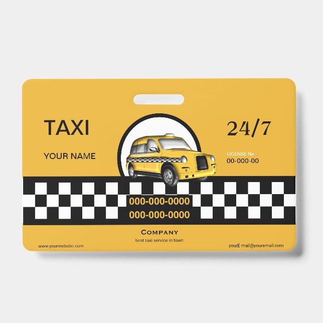 Badge Service de taxi (Face)