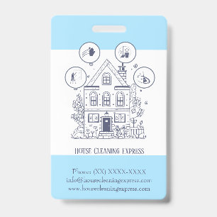 Badge Services de nettoyage de maison charmants