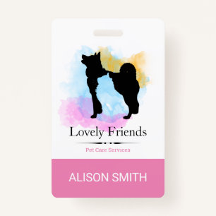 Badge Services de soins aux animaux de compagnie/ Servic