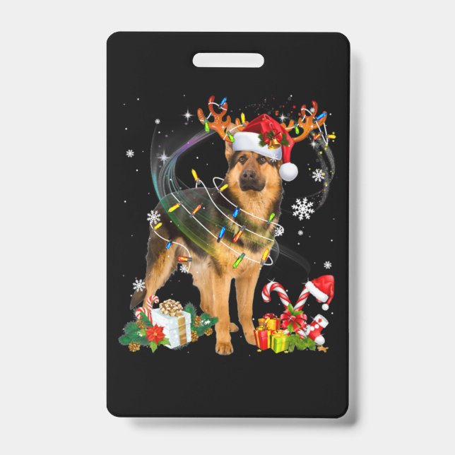 Badge Shepherd Christmas Dog (Avant)
