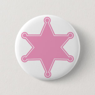 Badge Sheriff Rose - Concevez Votre Propre Bouton