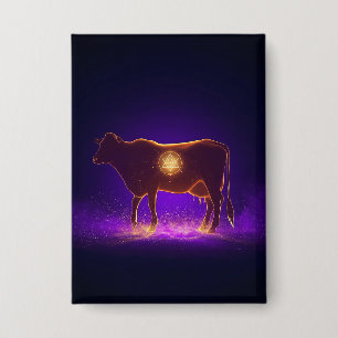 Badge Silhouette de vache divine Govardhan Puja Spirit
