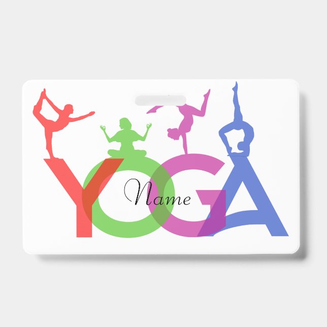 Badge Silhouettes de postures de yoga Thunder_Cove (Avant)