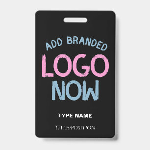 BADGE SIMPLE CONTEMPORAIN NETTOYÉ NOIR CLIENT À LA MODE