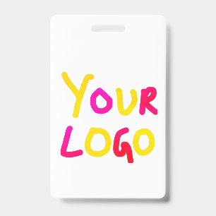 Badge simple et minimal ajoutez votre logo/votre design