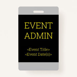 Badge simple "EVENT ADMIN"