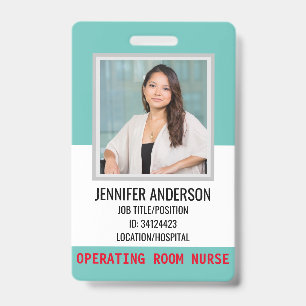 Badge Simple ID médical d'hôpital