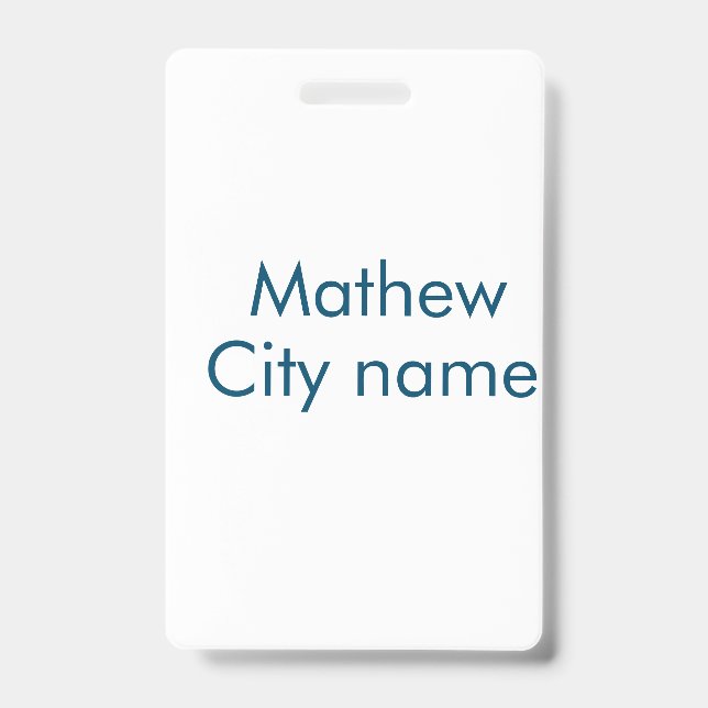 Badge simple lettre initiale monogramme ajouter votre no (Avant)