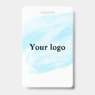 Badge Simple logo minimaliste élégant personnalisé ici e