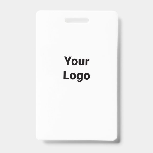 Badge Simple logo personnalisé élégant ici entreprise co (Avant)