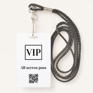Badge simple vip all accès pass nom de concert occassion