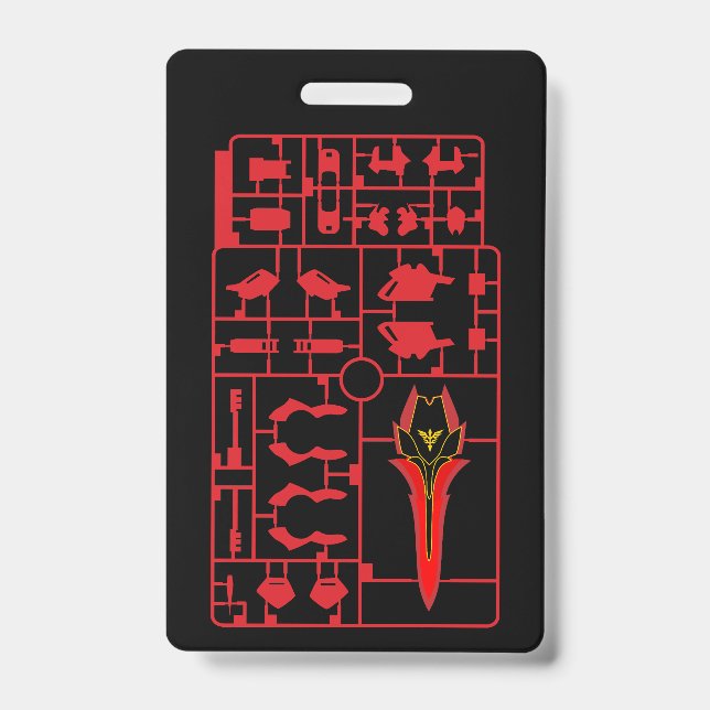 Badge sinanju gundam gunpla plamo model runner kit char (Face)