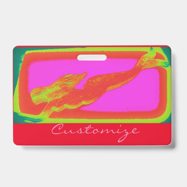 Badge Sirène de bain blonde Thunder_Cove (Avant)