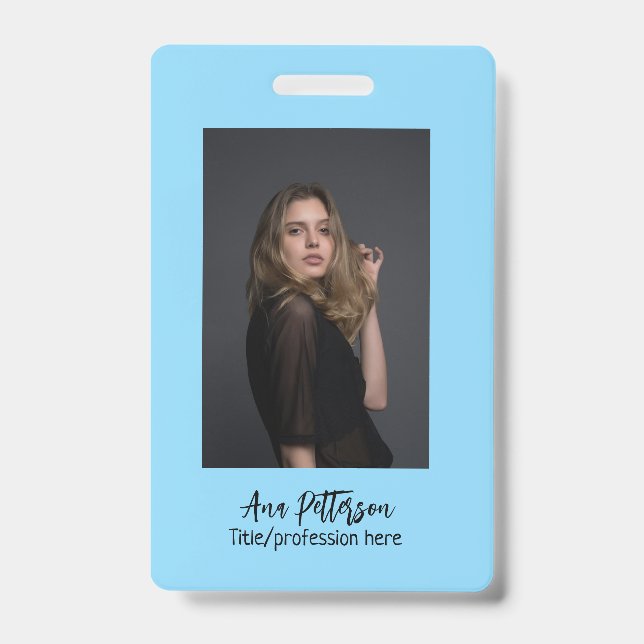 Badge site web QR de photo professionnelle e-mail social (Avant)