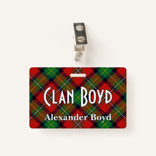 Badge Snappy Clan Boyd Tartan