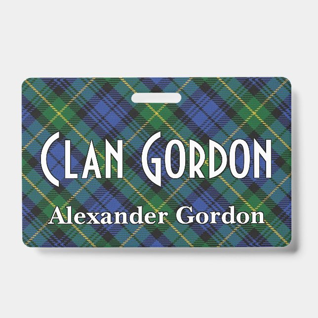 Badge Snappy Clan Gordon Tartan (Avant)