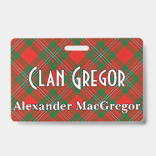 Badge Snappy Clan Gregor MacGregor Tartan