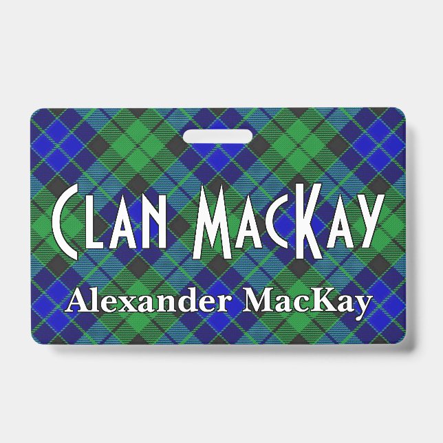Badge Snappy Clan MacKay Tartan (Avant)
