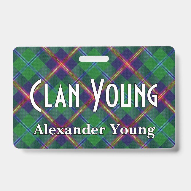 Badge Snappy Clan Young Tartan (Avant)